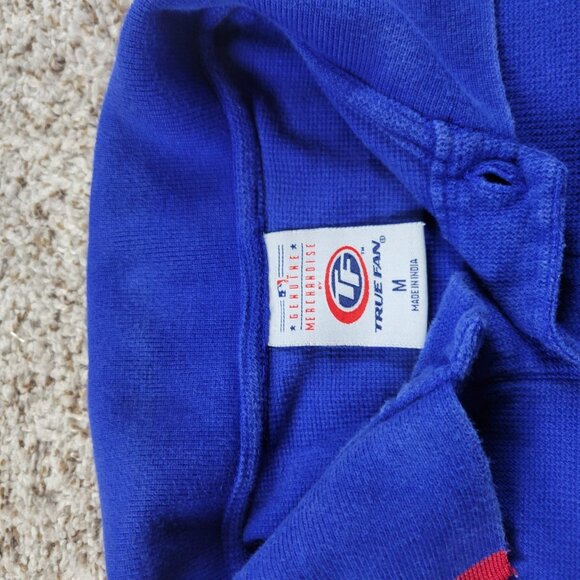 Vintage Chicago Cubs Polo Shirt Adult Medium Blue True Fan Short Sleeve - Picture 3 of 7